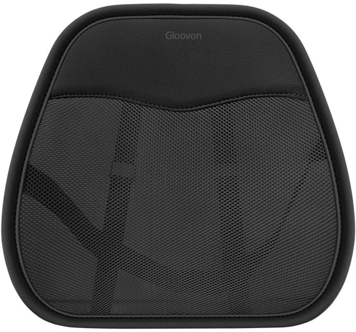 Gloovon® Verstelbare Lendensteun - Ergonomische Rugsteun - Ademend Mesh - Auto & Bureaustoel - Zwart