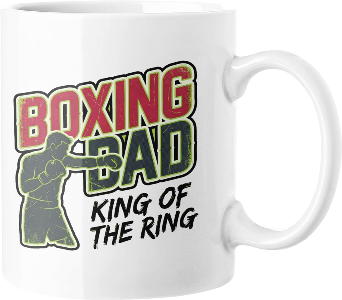 Boksen Papa Koning van de Ring Mok - Vaderdag Boxer Koffiekop Cadeau