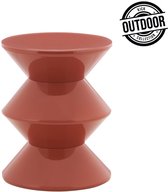 Kick bijzettafel Lotus - rood OUTDOOR