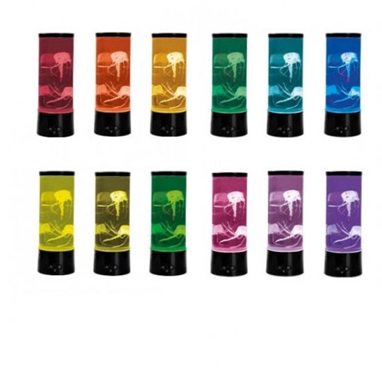 i-Total Lavalamp - Lava Lamp - Jellyfish - Sfeerlamp op USB en/of Batterijen - 29.6x10.5 cm - Met Afstandsbediening - Verander in 16 Kleuren - XL2496 — afbeelding 5