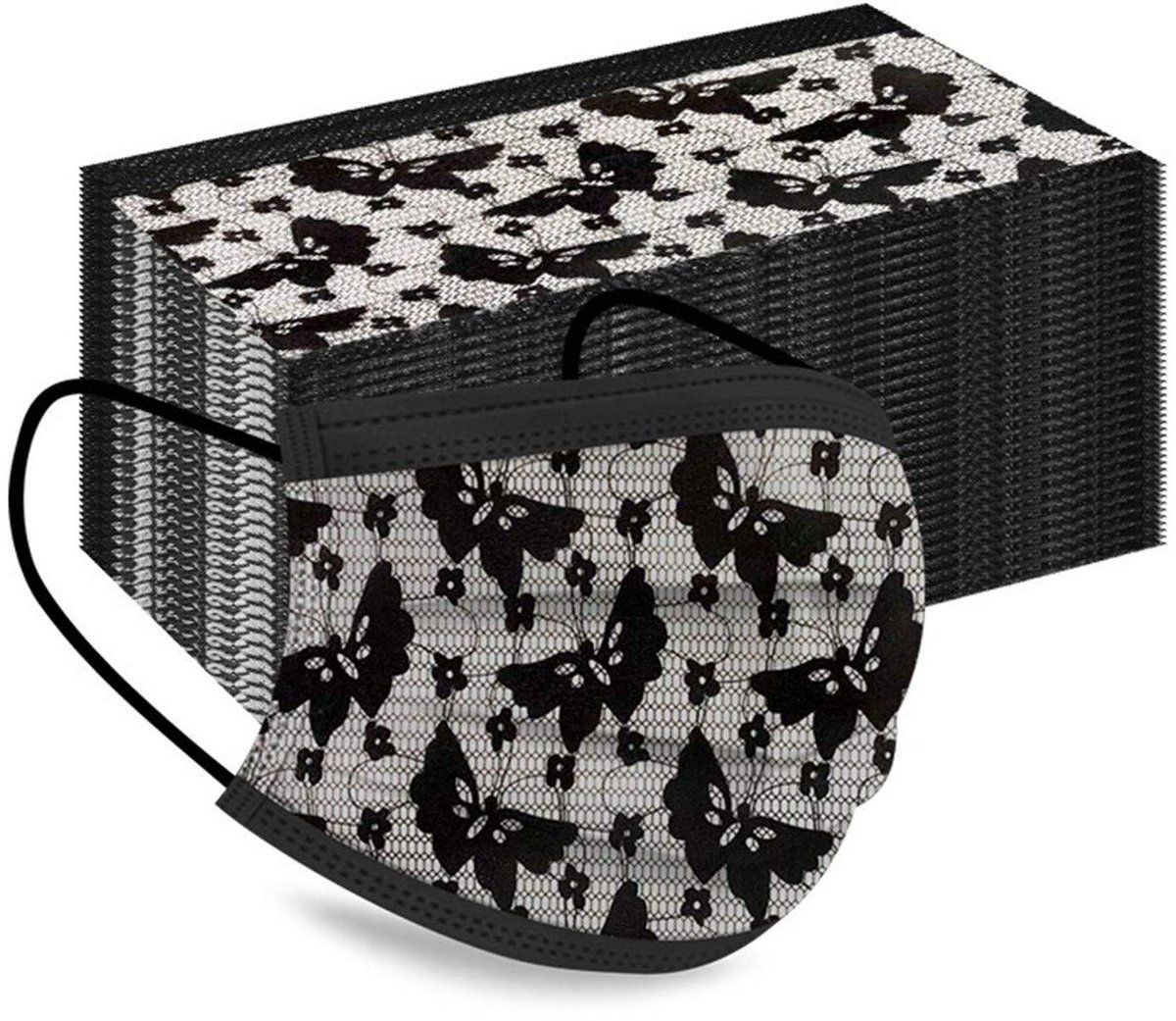 Wegwerpmaskers - Beschermende maskers - Dagelijkse bescherming - 3-laags ademend - 50 stuks - Blauw