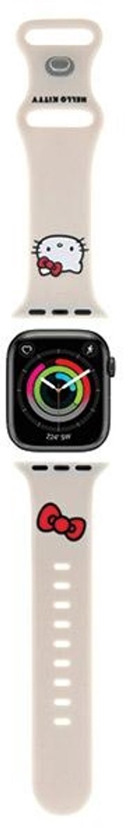 Hello - Kitty - Siliconen Kitty Hoofdband voor Apple Watch 38/40/41mm - beige