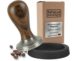 Espresso Tamper - Koffie Stamper - Perfecte Espresso - Ergonomische Houten Greep - 51 mm - Bruin