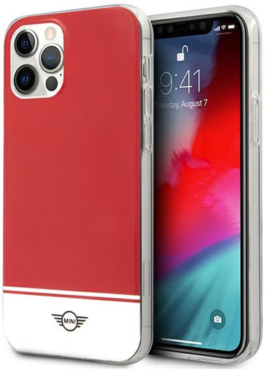 Stripe Collection hardcase voor iPhone 12/12 Pro rood