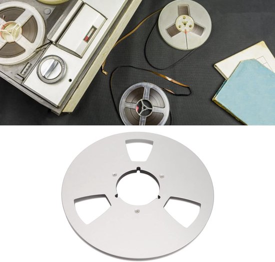 Lege 1/4 Inch Tape Reel met Drie Gaten voor Tape Recorders - Aluminium Accessoire voor Geluidsopname en Audioproductie — afbeelding 4