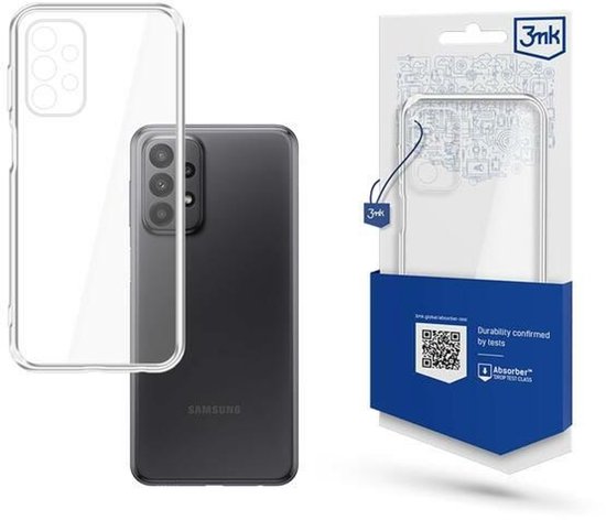Samsung Galaxy A23 transparante hoes – 3MK Clear Case, slank, lichtgewicht, krasbestendig, perfecte pasvorm