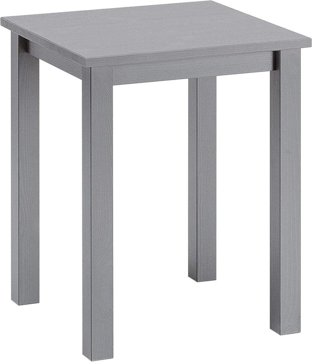 Houten Bijzettafel - Nachtkastje Tafel - Woonkamer Decoratie - Europees Handwerk - 45x45x55 cm - Grijs