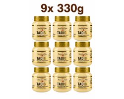 Tadibu Hazelnootpasta met Stukjes 9x330g Voordeelpak – 35% Hazelnoten - Findik Ezmesi - | Glutenvrij | Zonder Toevoegingen | Crunchy
