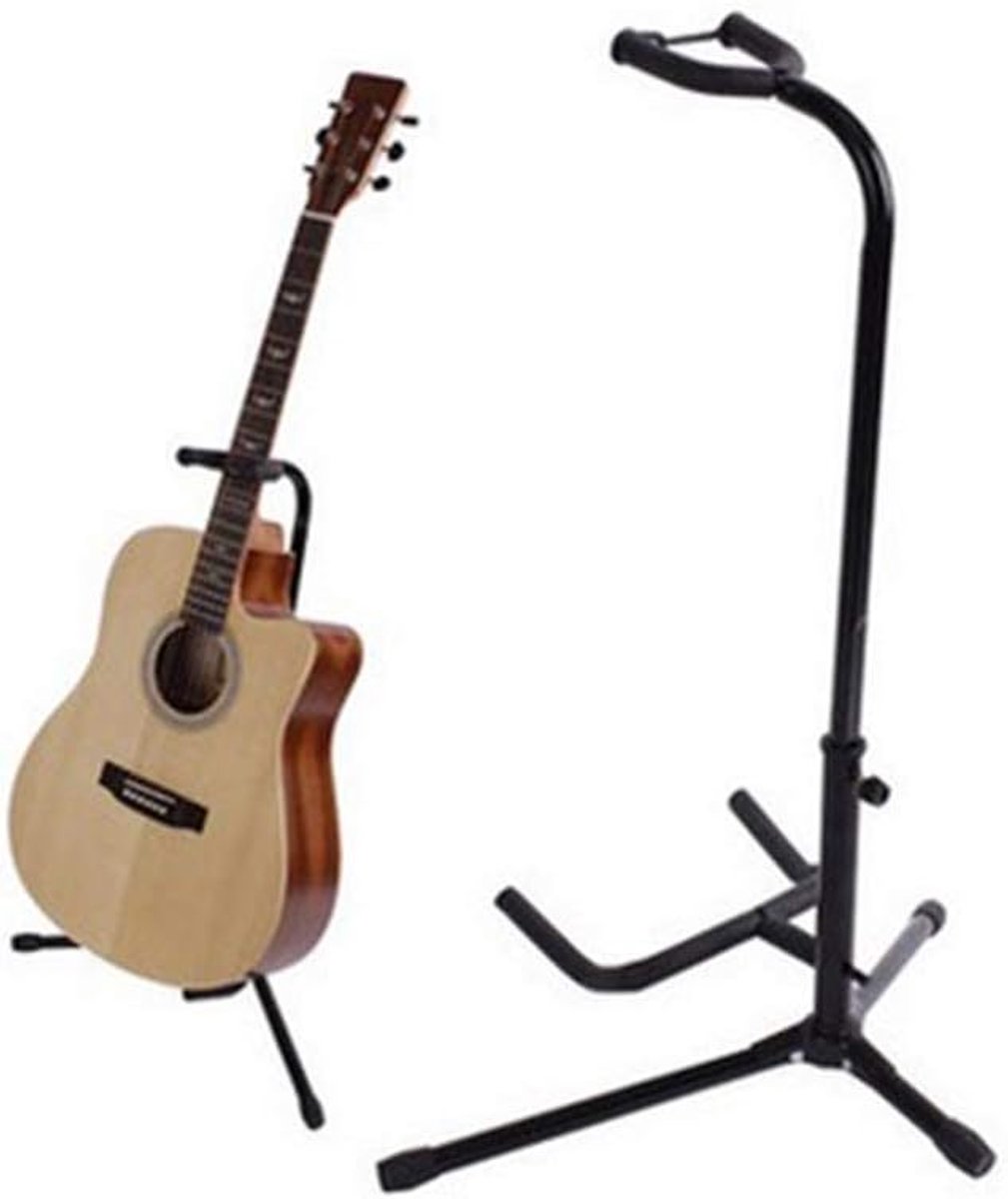 Gitaar Stand - Instrumentenrek - Veilige Opslag - Vouwbaar Ontwerp - Zwart