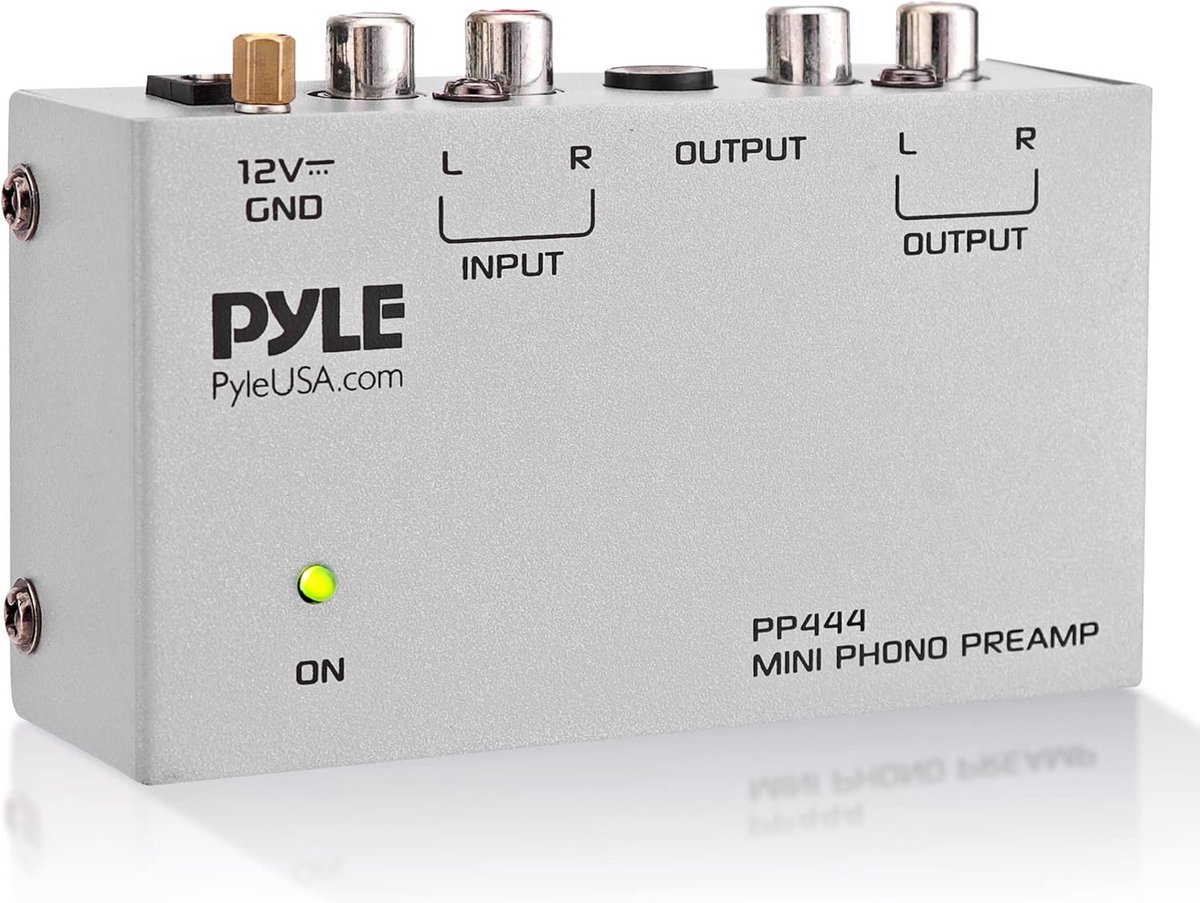 Mini Phono Voorversterker - Audiop Voorversterker voor Platenspelers met RCA Input & Output