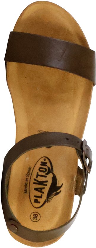 So Kiss leren sandalen met plateauzool