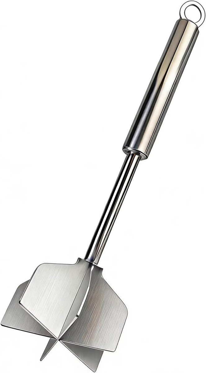 Gehaktmolen - Vleesstamper - Maaltijdbereiding - Duurzaam RVS - 26 cm