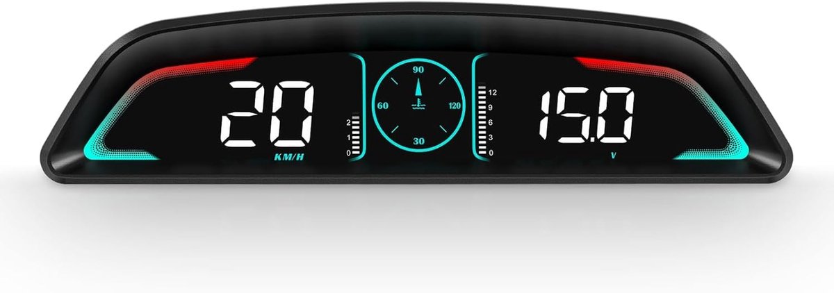 Hoofd Display - Snelheidsmeter Auto - Veilig Rijden - 5.5 Inch Groot Scherm - 16.8 x 4.1 cm