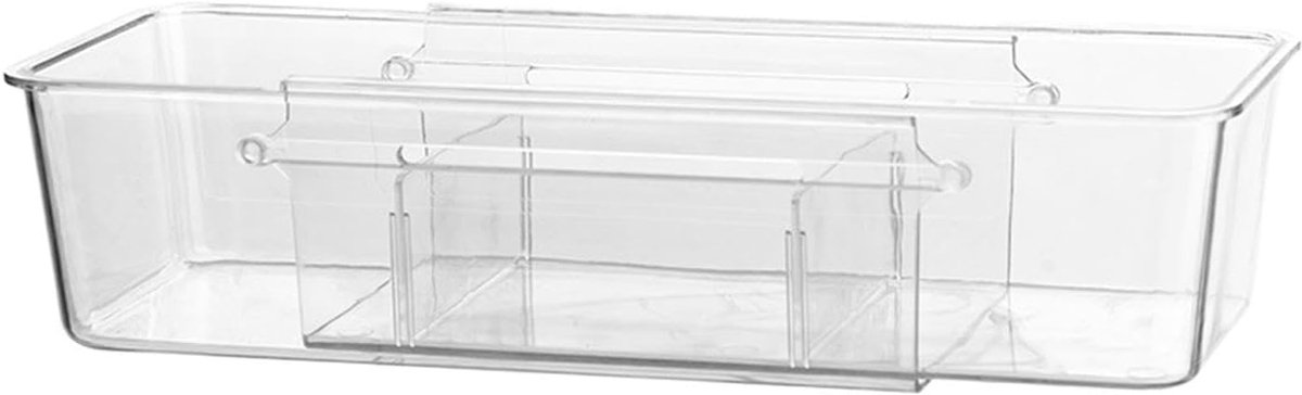 Lade Organizer - Opbergbak - Keuken Bureau - Intrekbaar Ontwerp - 27-38.5cm - Transparant