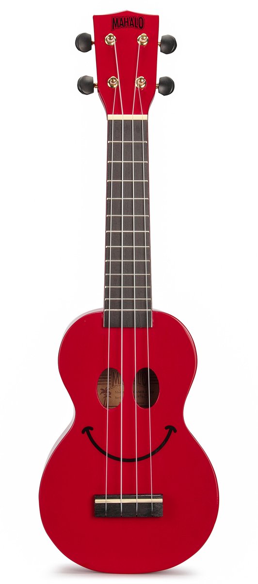 Smiley Series Soprano Ukulele - Red