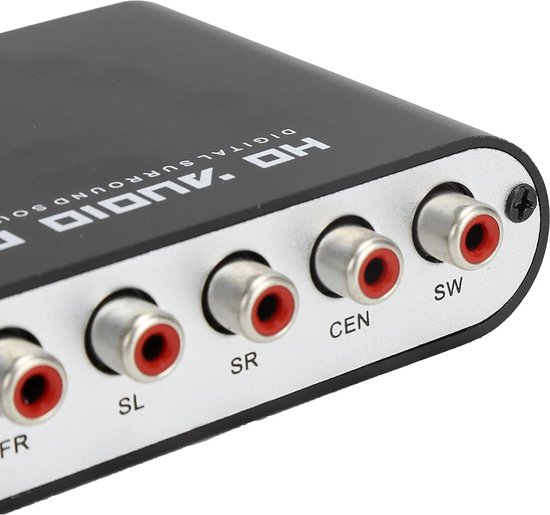 Digitale Audioconverter - Audio Decoder - Meerkanaals Geluid - DTS Dolby AC-3 - 13x11x6 cm — afbeelding 5