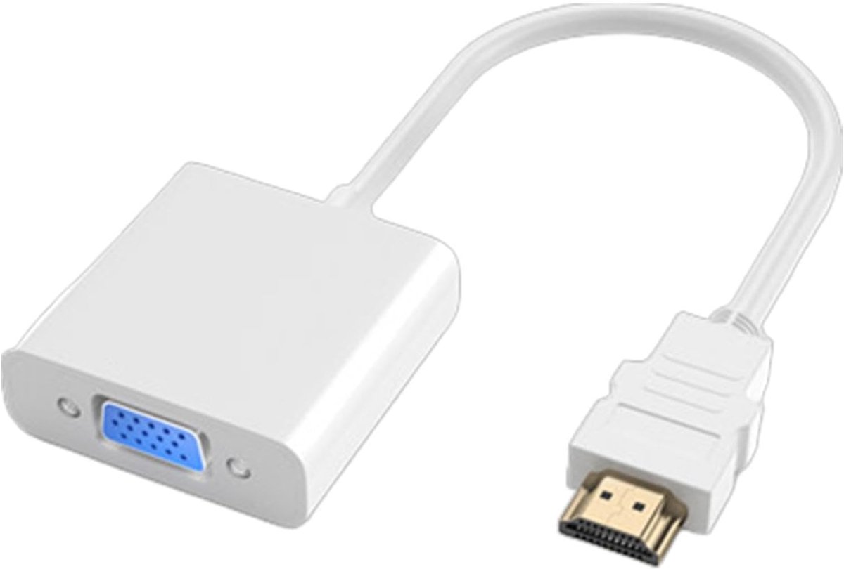 Monitor Adapter - Video Kabel Converter - Laptop naar Scherm - Vergulde Stekkers - 25cm Kabel