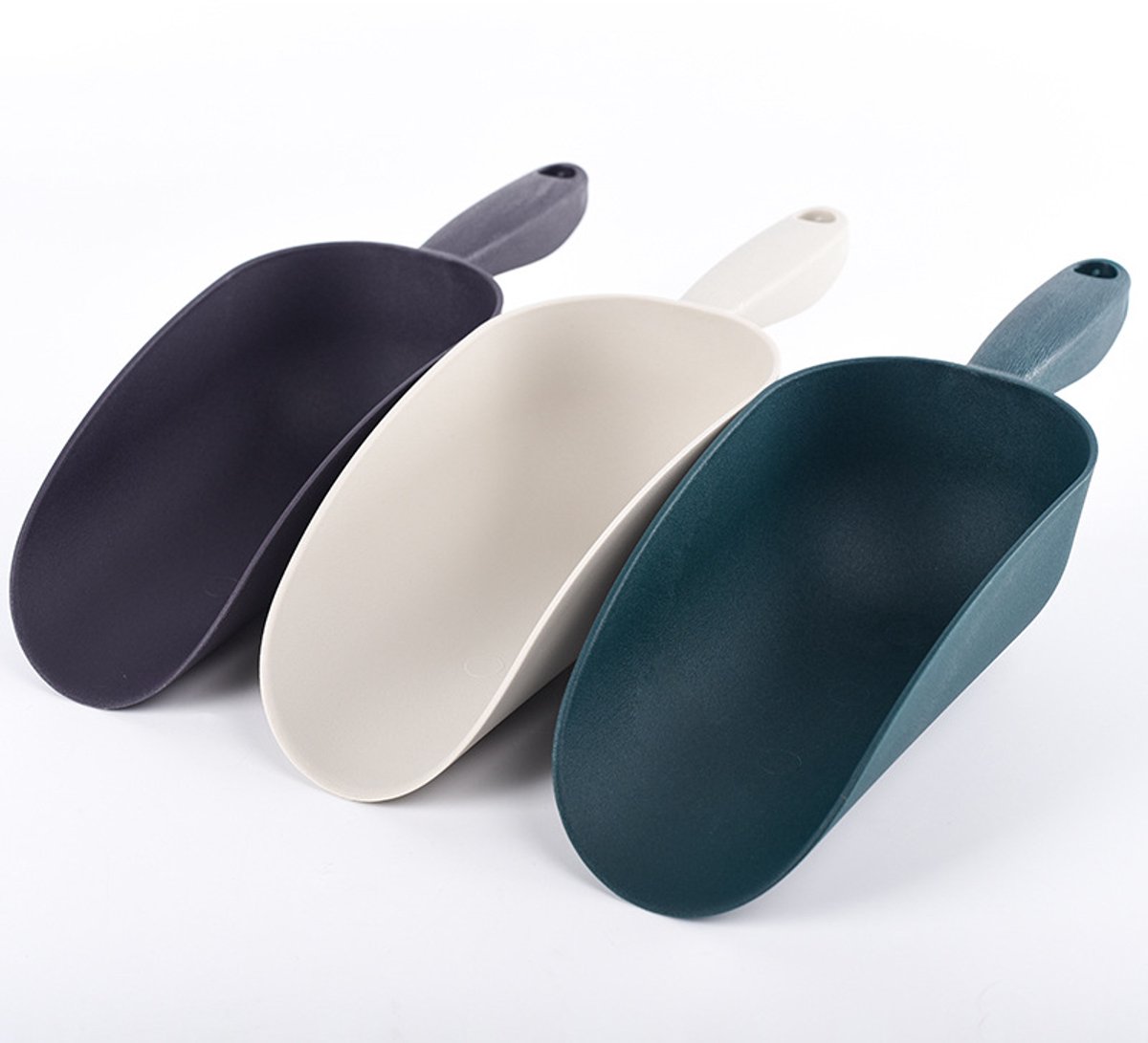 3 stuks plastic tuinschepjes met ergonomische handgreep, multifunctionele troffel voor planten, graven en verplanten voor thuistuinieren en buitenactiviteiten