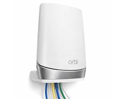 Netgear Orbi 753 Wall Mount Beugel – Wandhouder voor Router & Satellite – Sterke Houder voor Orbi RBK753 / Mesh WiFi – Kabelmanagement – Duurzame Router Bevestiging voor Thuis & Kantoor – Wit Design – Geschikt voor Orbi Modellen