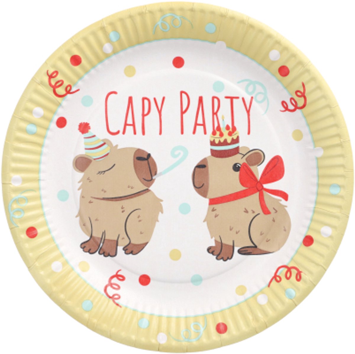 20x 10 Borden karton rond Ø 23 cm Capy Party