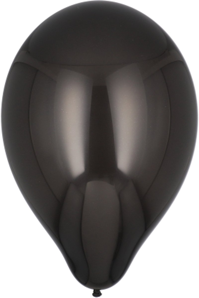 5x 100 Ballonnen Ø 25 cm zwart