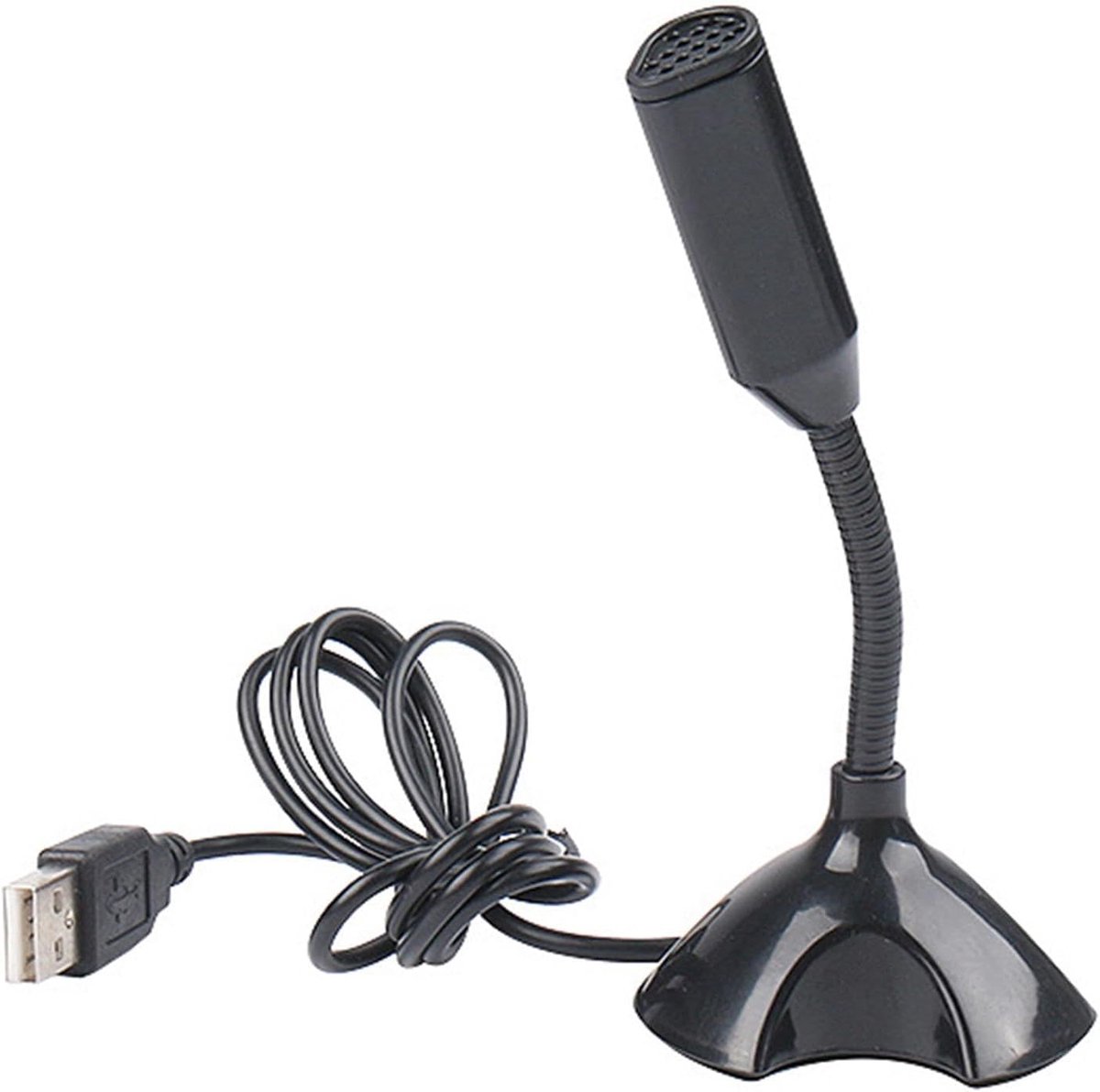 USB Microfoon - Desktop Microfoon - Opnemen Streaming - Plug en Play - Verstelbaar Zwanenhals
