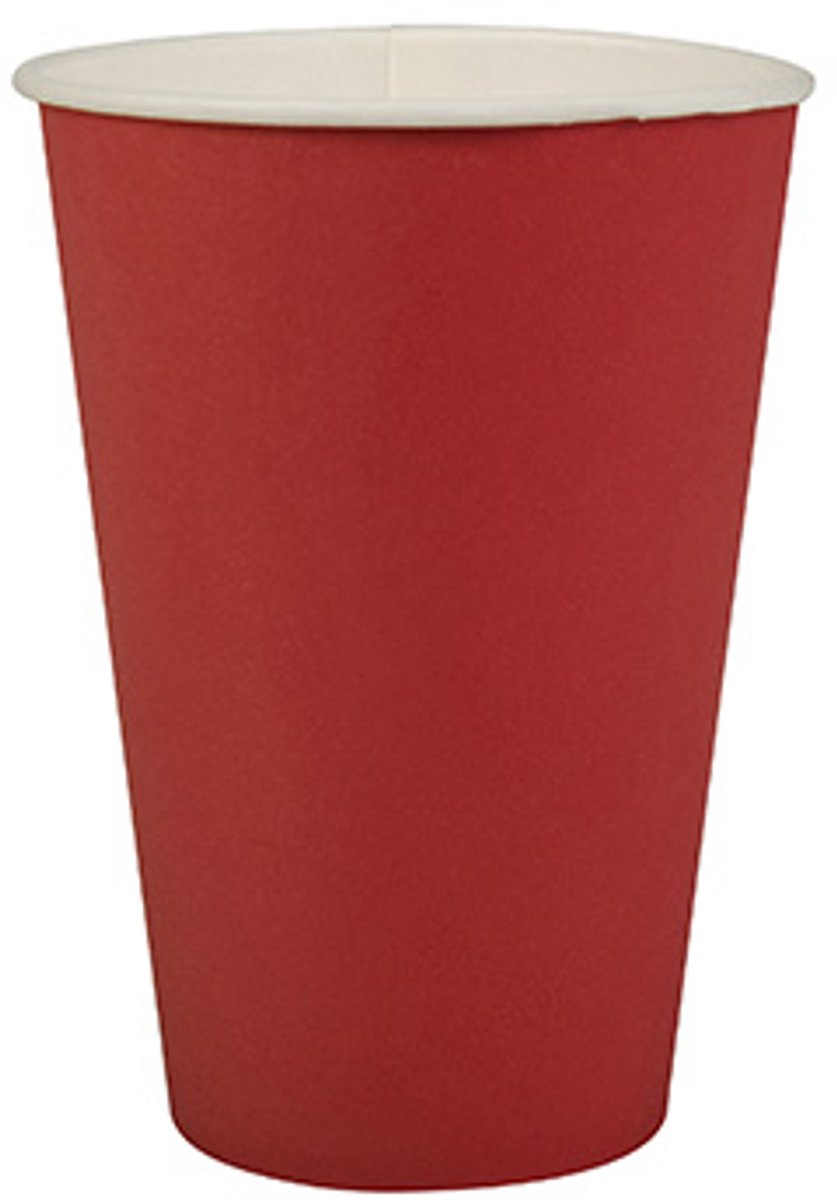 15x 20 Drinkbekers Karton 02 l Ø 7 cm · 97 cm rood