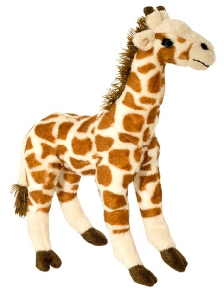 Wild Planet Pluche giraf - knuffel giraf - 35 cm - savanne knuffel