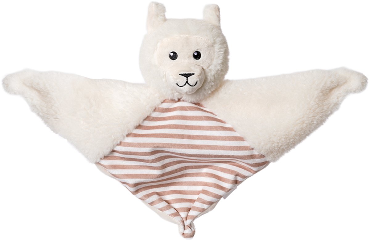 Speelgoedtopdeals - Pluche Knuffeldoekje Alpaca - 27 cm
