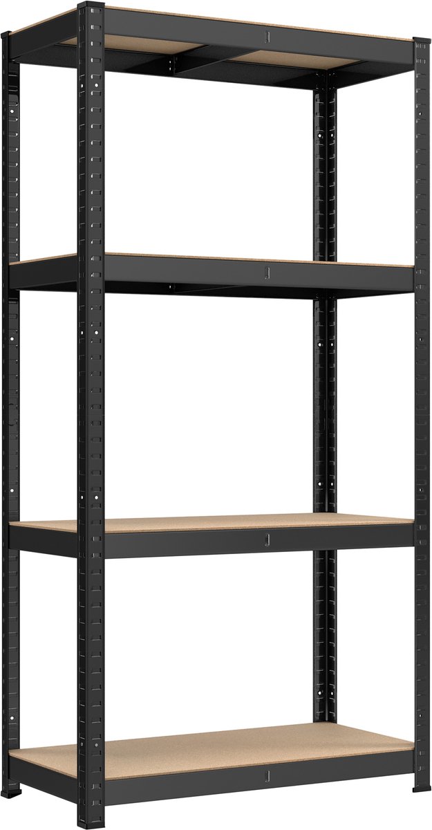 SONGMICS - Stellingkast - Opbergrek - 4 Verstelbare Planken - Industrieel - Draagvermogen 520 kg