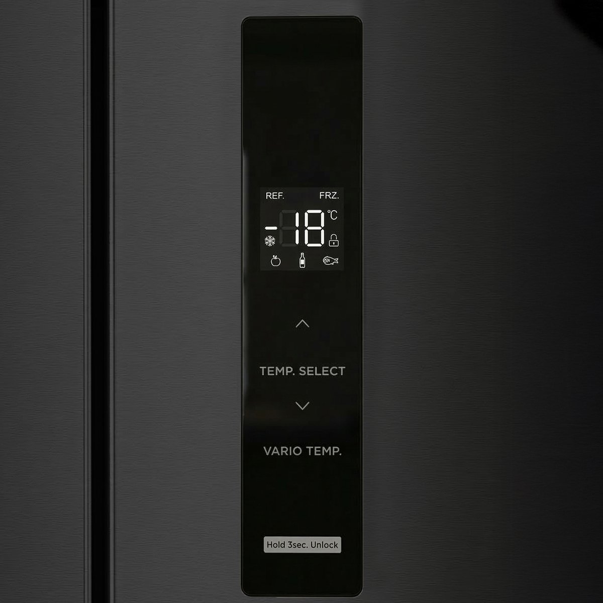 Heinner HCFD-M516INVHDXE++ French Door Amerikaanse Koelkast – 516 L – No Frost – LED Touch Display – InoxCool & ADT Fresh System – Donker RVS – 5 Jaar Garantie — afbeelding 7