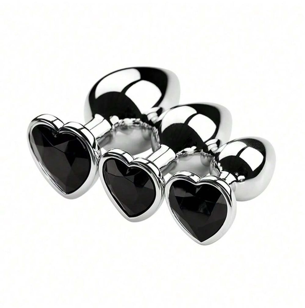 Metalen Buttplugs voor mannen en vrouwen - Buttplug Set 3-Delig - Anal & Butt Plug - Roze