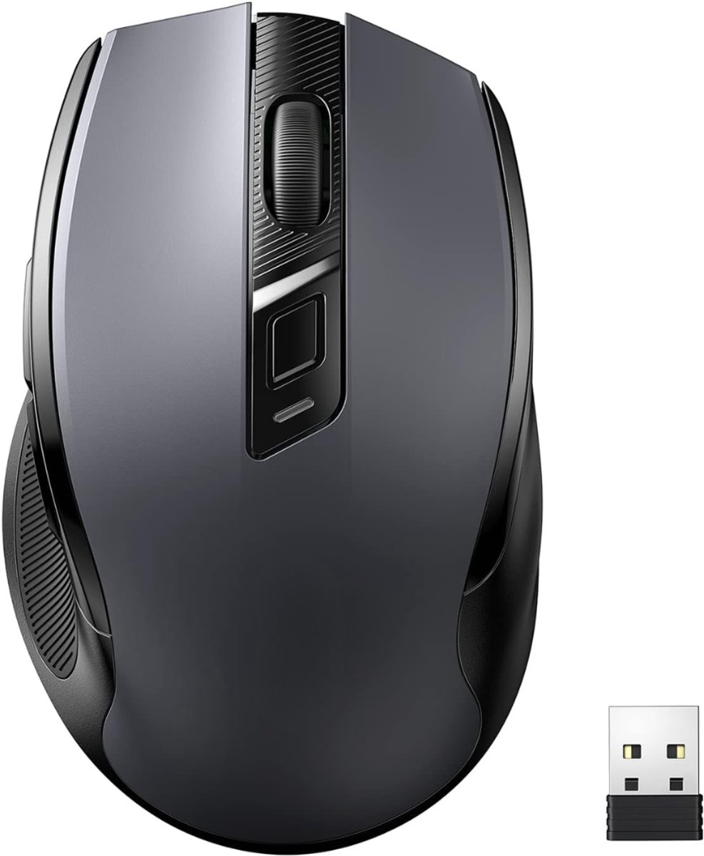 SNJY® Draadloze Muis - Muis Draadloos - Ergonomische Muis - 2.4 GHz - 4000 DPI - Zwart