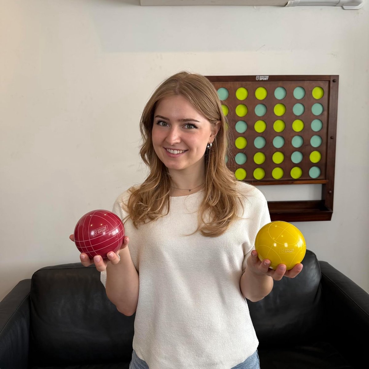 Petanque Ballen Set - Jeu de Boules - Buiten Spelen - Officiële Afmetingen - 10 cm Diameter - Rood Geel
