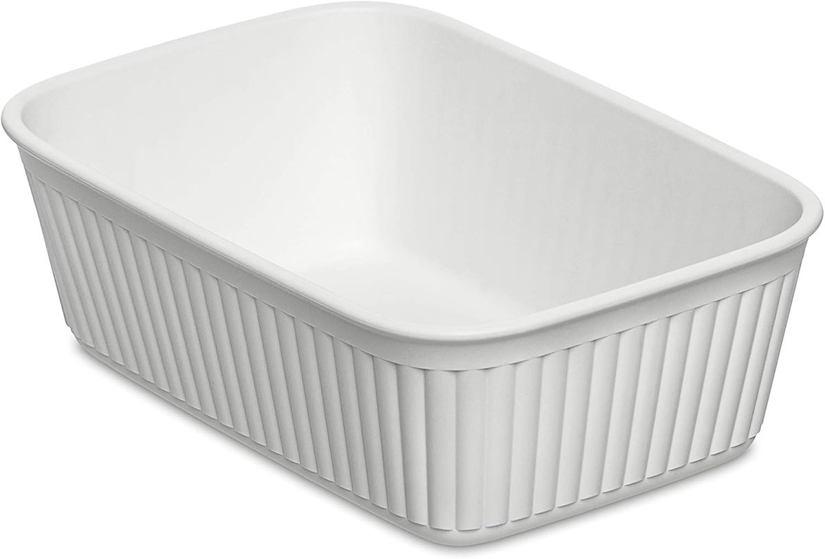 Opbergdoos A6 - Plastic Organizer - Bureau Lades - BPA-Vrij Materiaal - 17 x 11 cm - Wit