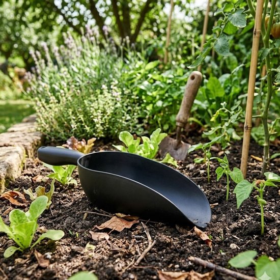 Pro Garden Multischep - 2x - kunststof - donker grijs - handschep - schepje - 33 cm — afbeelding 5