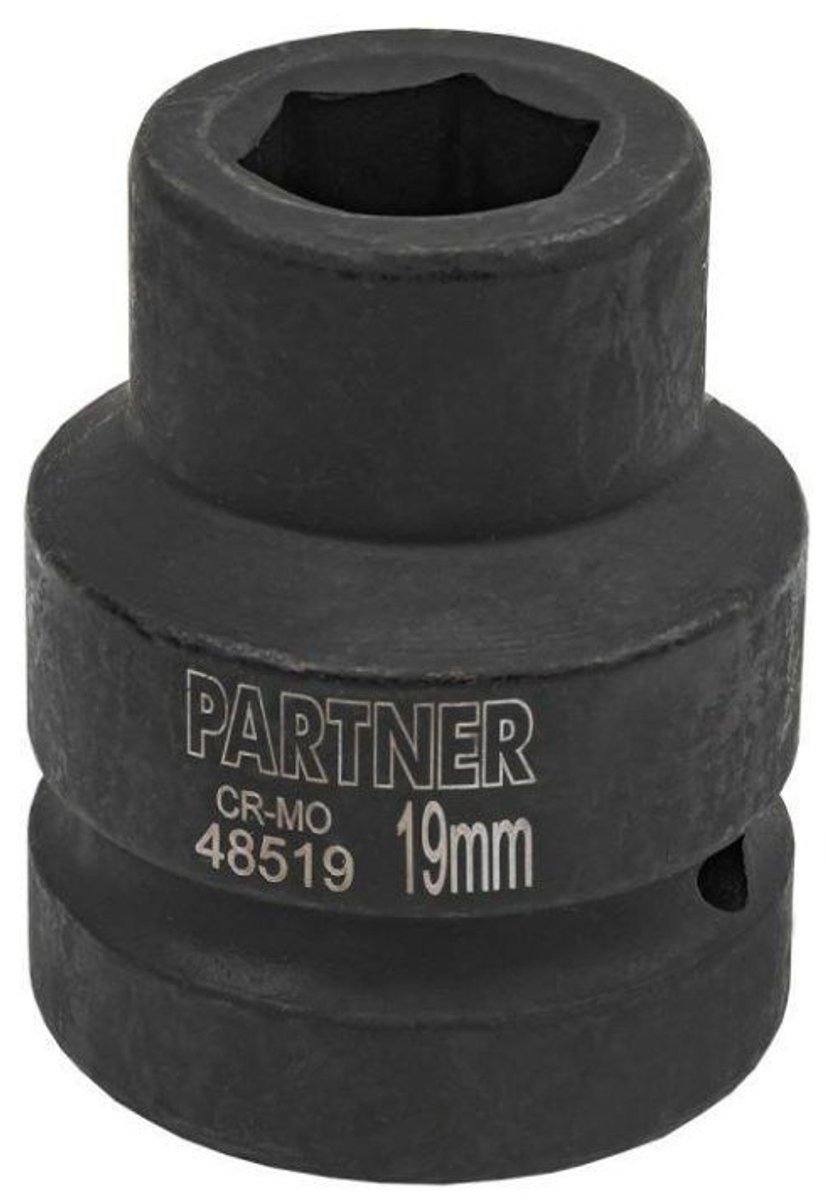 Partner - 19 mm Udar Nasada - 1" Aansluiting - CrMo Staal - Zeskant