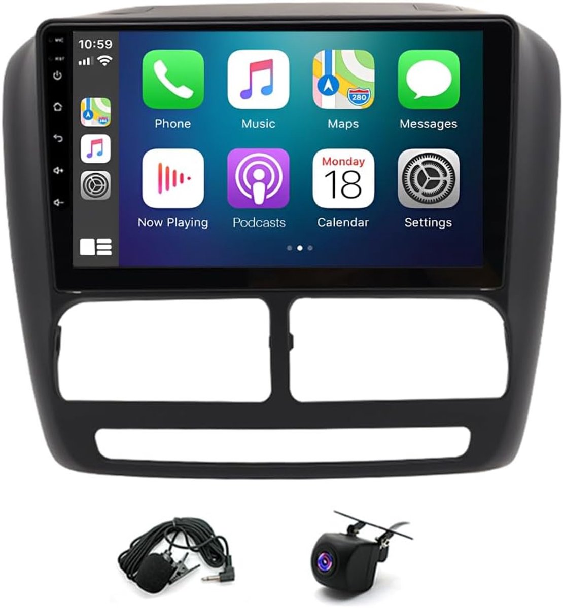 Auto Stereo Radio - Autoradio Navigatie - Fiat Doblo Combo - Android 14 GPS - 9 inch Scherm