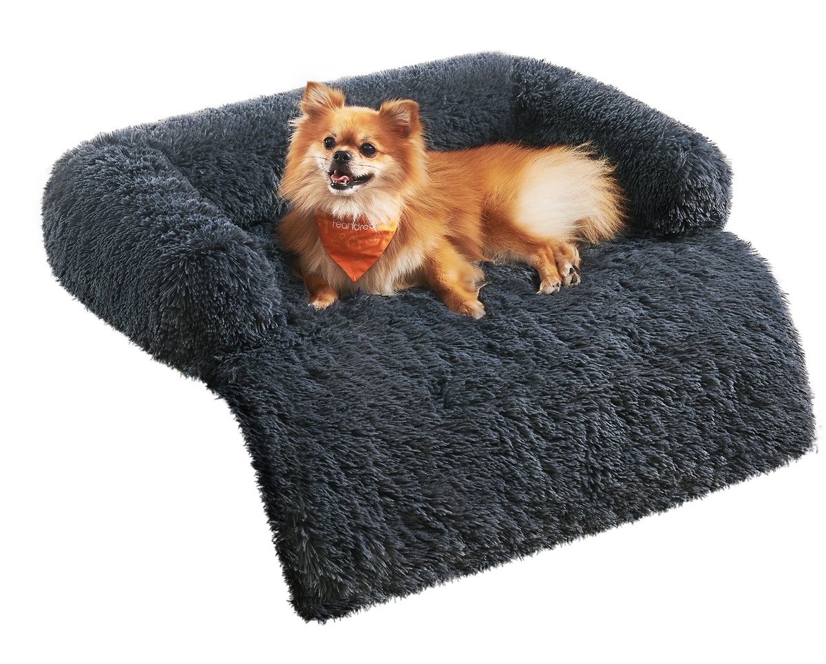 Feandrea - Hondenmand - FluffyHug Hondenbed Pluche - Sofa Bescherming - Voor Kleine en Middelgrote Honden