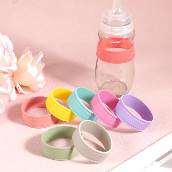 Fles Labels - Naam Stickers - Baby Fles Identificatie - Herbruikbaar En Beschrijfbaar - 8 Stuks - Multicolor — afbeelding 2