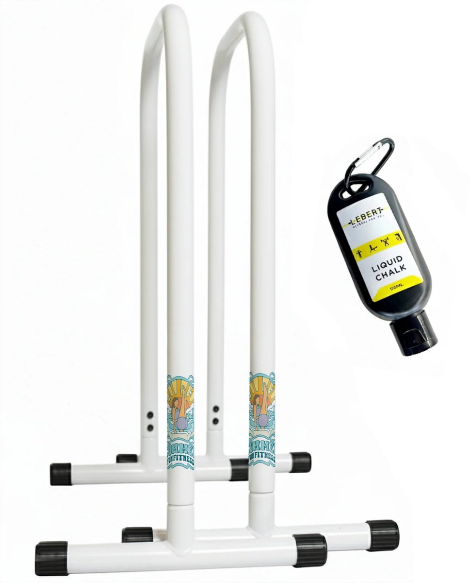 Lebert Equalizer XXL White - SummerFunFitness Edition - Push up bar - Dip Station - Pull Up Bar - Push Up Bars - Calisthenics