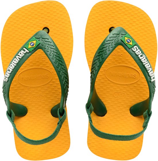 Havaianas Garçons Bébé Brasil Logo II Pop Yellow/ Amazon YELLOW 21