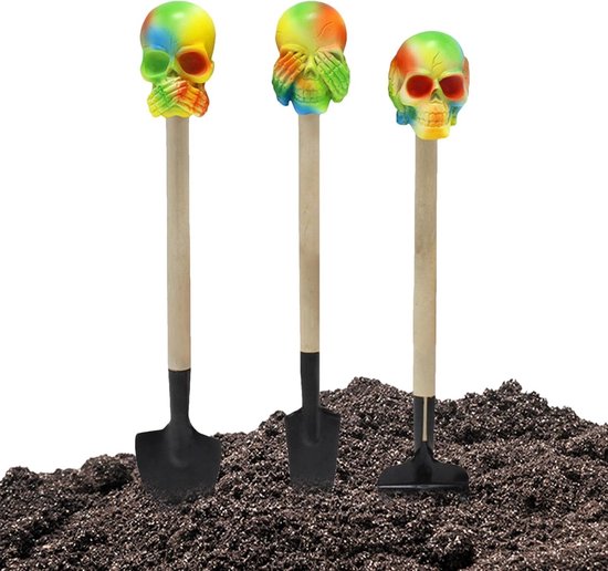 Tuinschep Set - Sappige Harken - Planten Verpotten - Duurzaam IJzer - 3 Delig - A — afbeelding 5