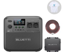 BLUETI Elite 200 V2 2073,6 Wh 2600 W LFP Back-upbatterij Draagbaar Energiestation met Charger 1- 560 W Dynamolader- Snelle DC-DC Oplader- voor Kamperen, Reizen, Camperen