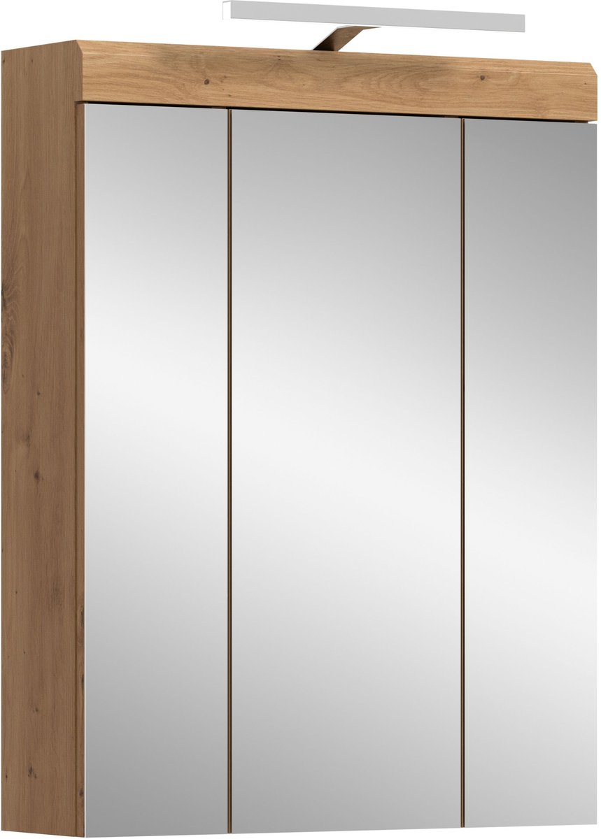 xonox.home badkamermeubel Scout Artisan eiken imitatie/spiegelglas B/H/D: 60x79x18 cm