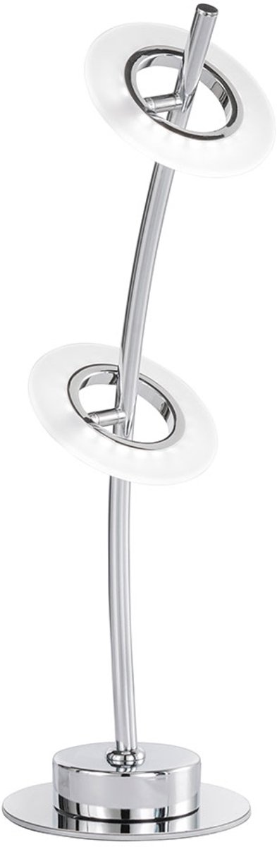 LED schrijftafel lamp bijzettafel lezen eetkamer ring spotlight chroom verstelbaar