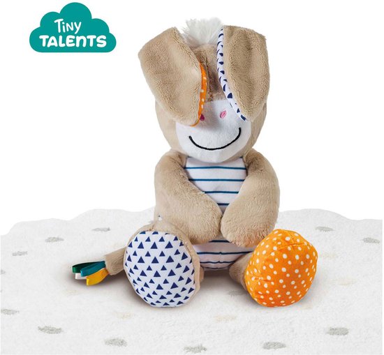 SES - Donkey - Kiekeboe knuffel - knuffel ezel met flapperende oren - Baby Speelgoed - werkt zonder batterijen - stimuleert zintuigen - speelgoed 1 jaar van Merkloos — afbeelding 4