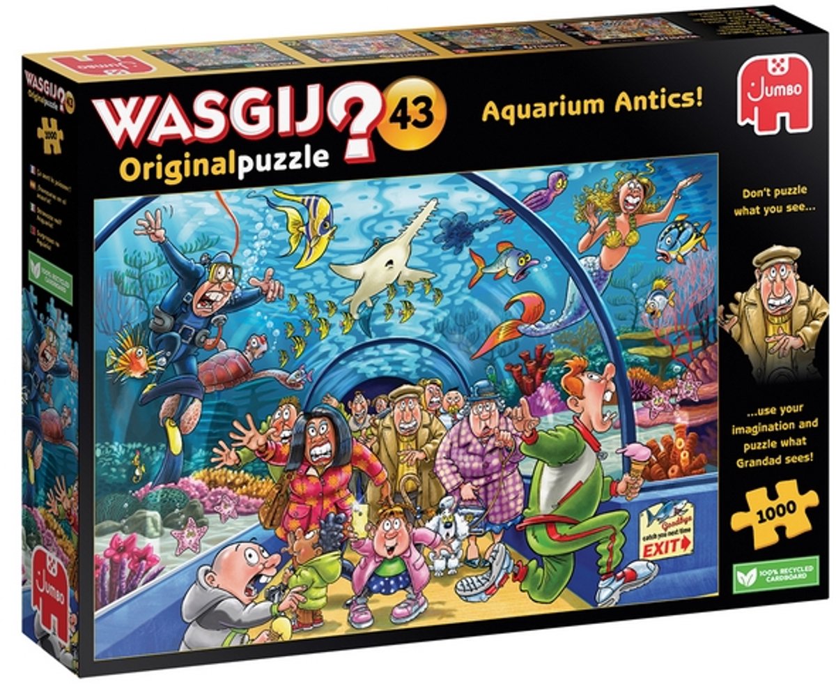 Wasgij Original 43 - Aquarium Capriolen! - 1000 stukjes puzzel - Legpuzzel — afbeelding 9
