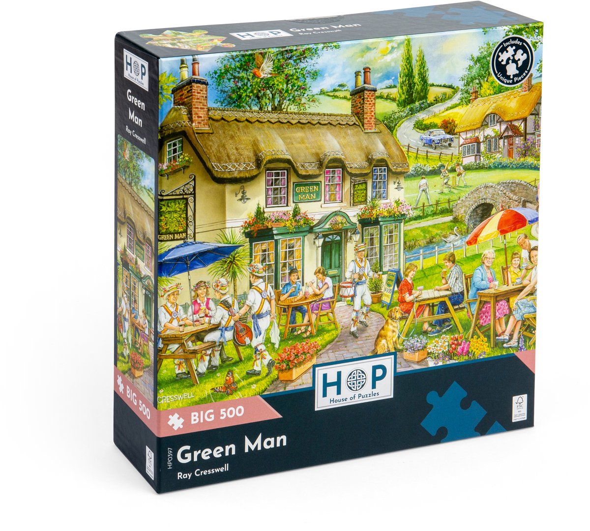 House of Puzzles legpuzzel Green Man 500 XL stukjes puzzel. — cadeau in Spellen & Speelgoed - foto 2