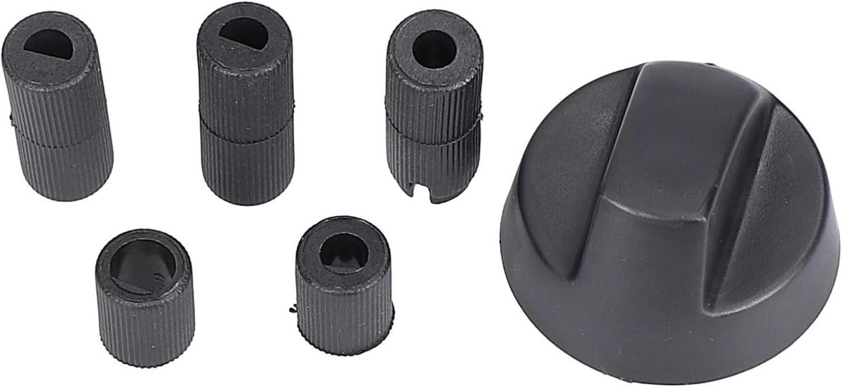 Oven Draaiknop - Schakelaar - Oven Reparatie - Universele Pasvorm - 43mm - Zwart